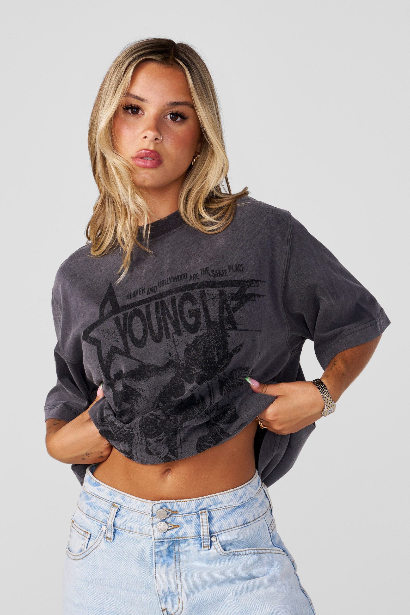 W412 Vintage Oversized Tee - Image 9