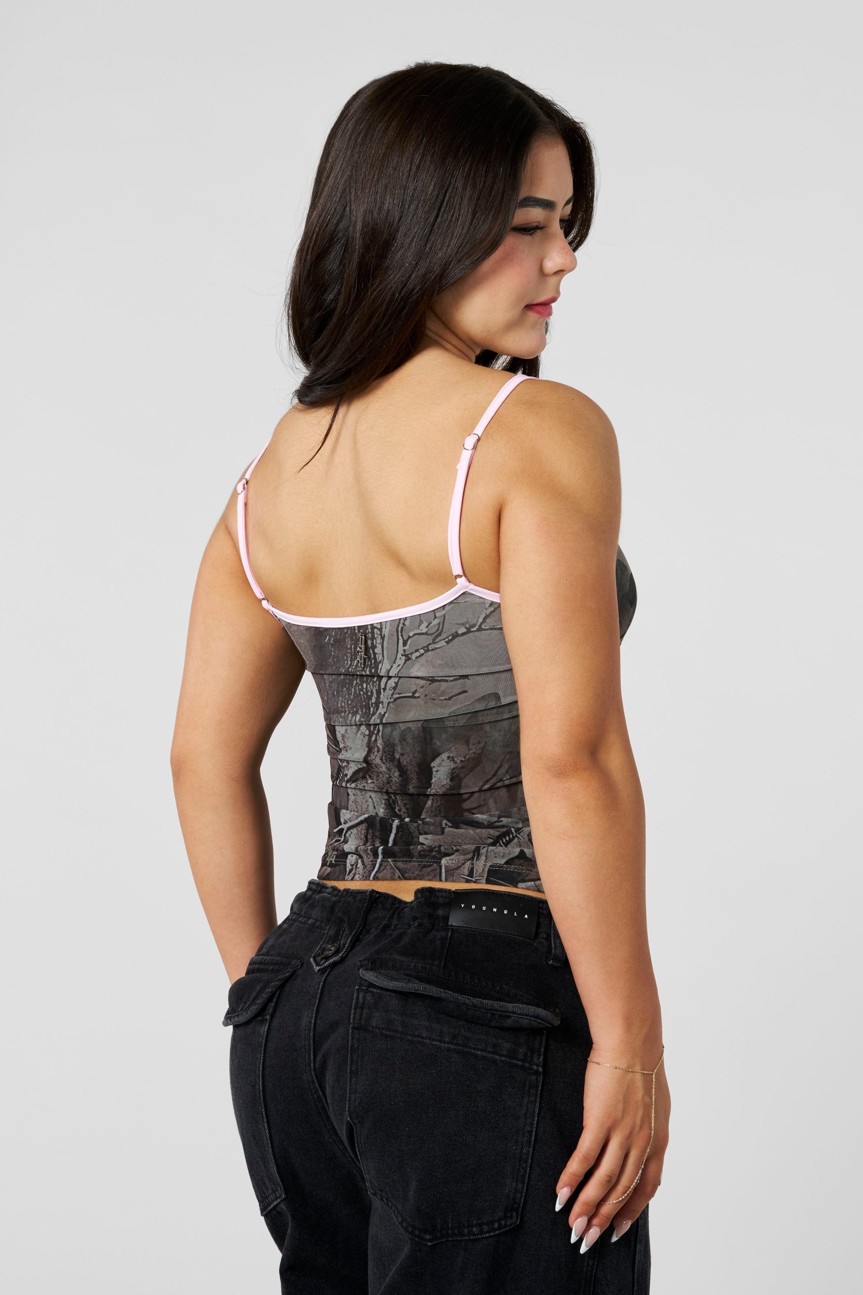 W4301 - Camo Mesh Cami - Image 6
