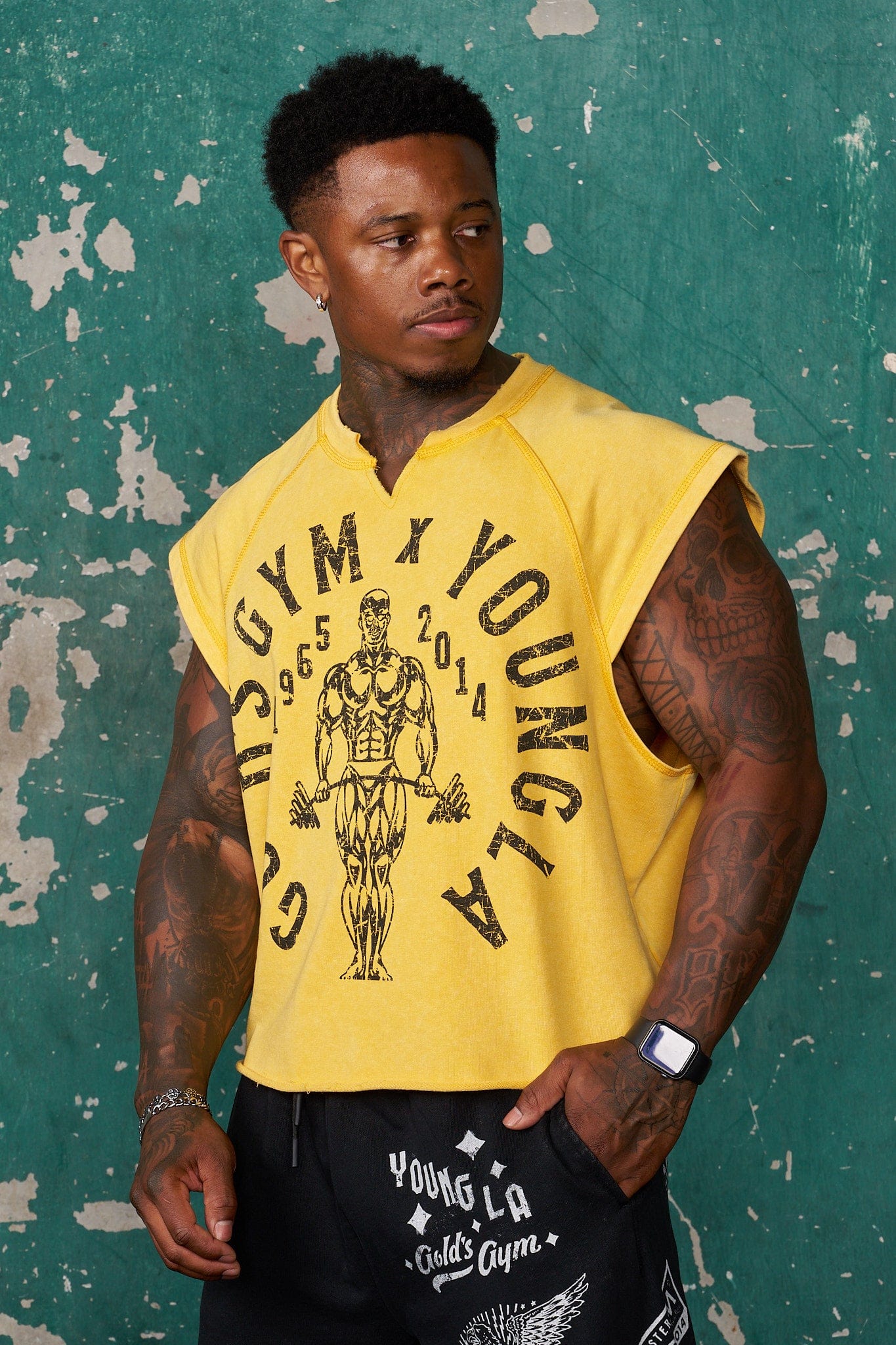 5069 - Golds Gym Vintage Cut Offs - Image 7