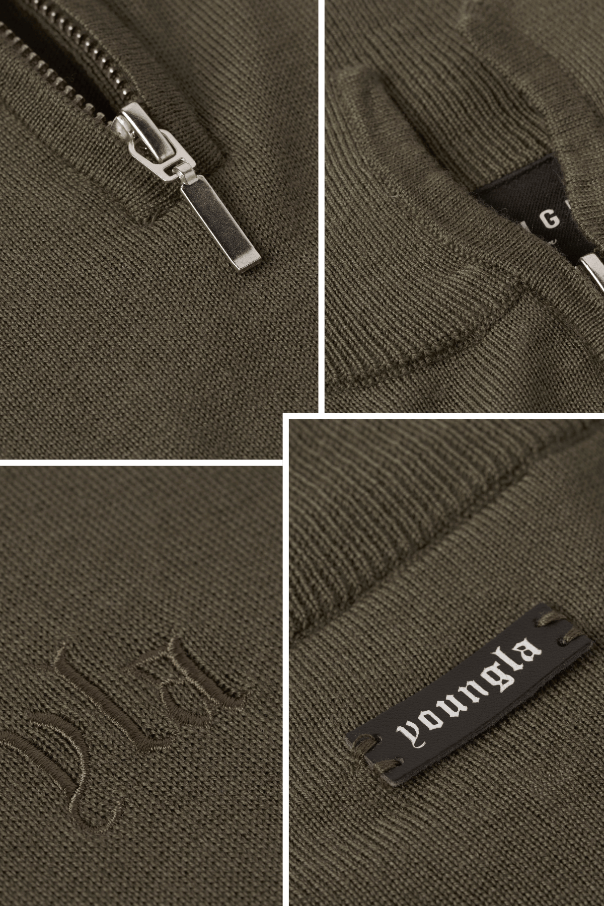 8048 - Monaco Wool Quarter-Zip Sweaters - Image 5